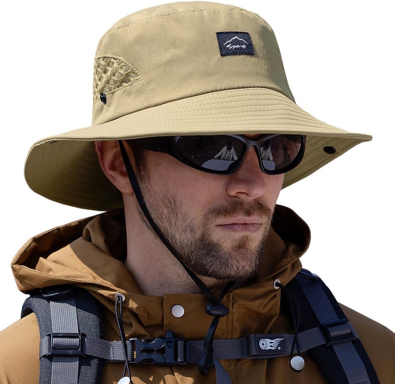 Sireck Fishing Hat, UPF50+ Wide Brim Sun Hat for Men Women, UV Protection Hiking Beach Bucket Hats Summer Safari Hat - Image 1